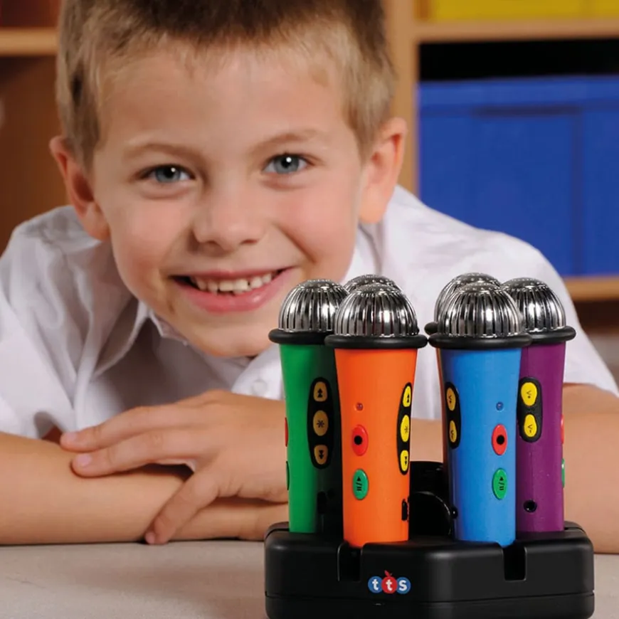 Easi-Speak Bluetooth Rainbow Microphones 6pk