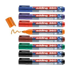 edding e-360 Assorted Board Marker 8pk