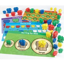 Elephant Counters and Activity Cards 40pcs