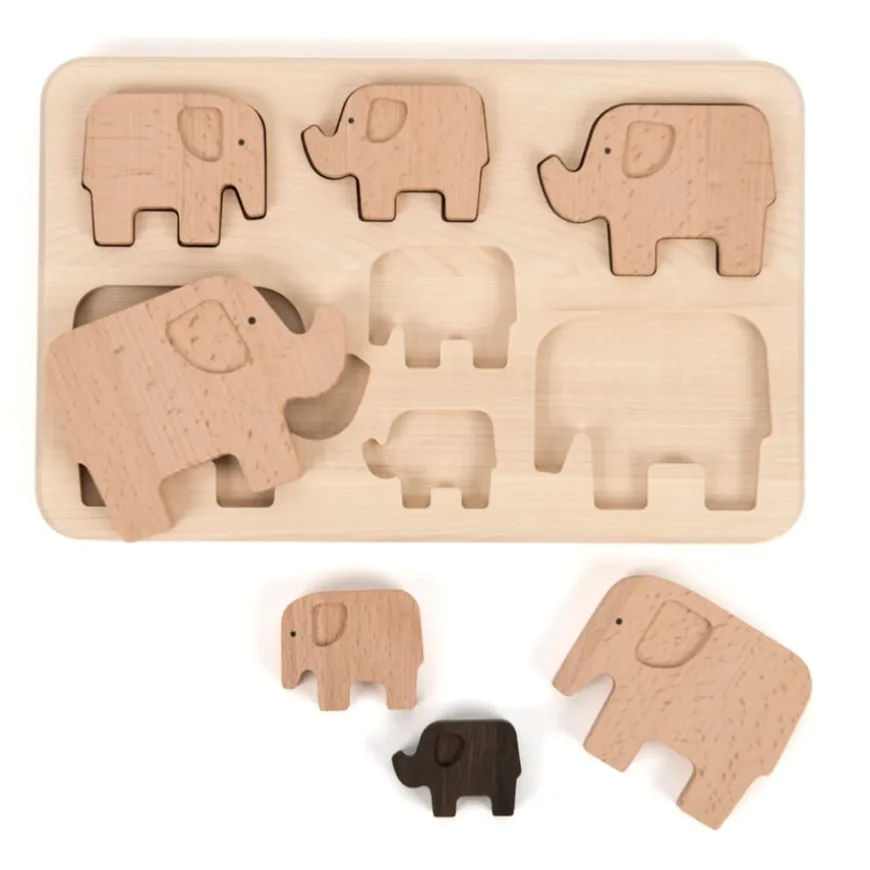 Elephant Wooden Sorting Puzzle
