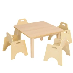 Essentials Beech Square Table