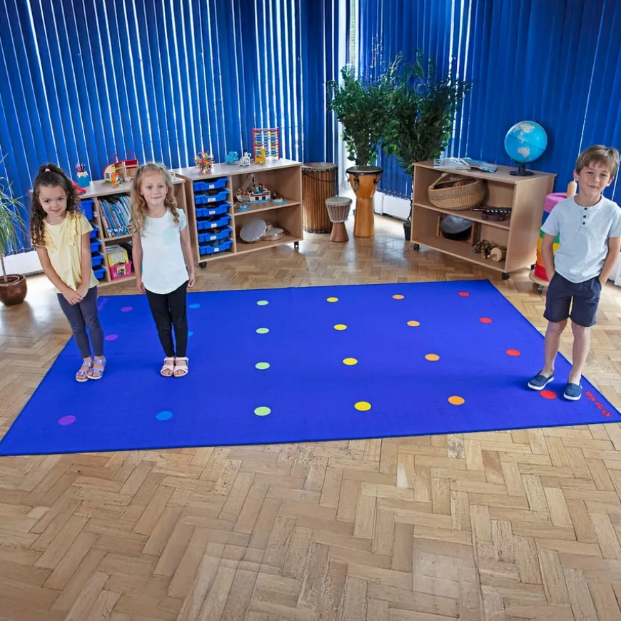 Essentials Rainbow Spots Placement Carpet 3m x 2m