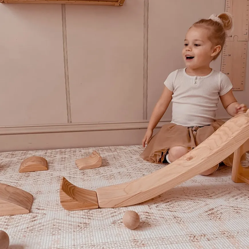 Explore Nook Construction Large Wooden Ball Run