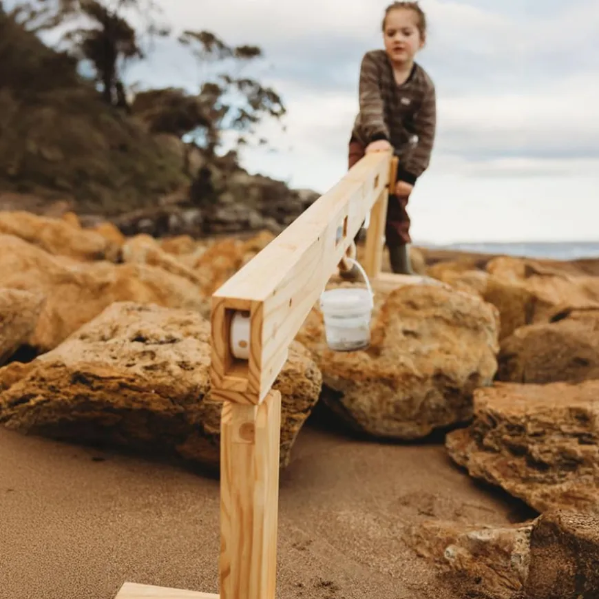 Explore Nook Construction Wooden Giant Cable Machine