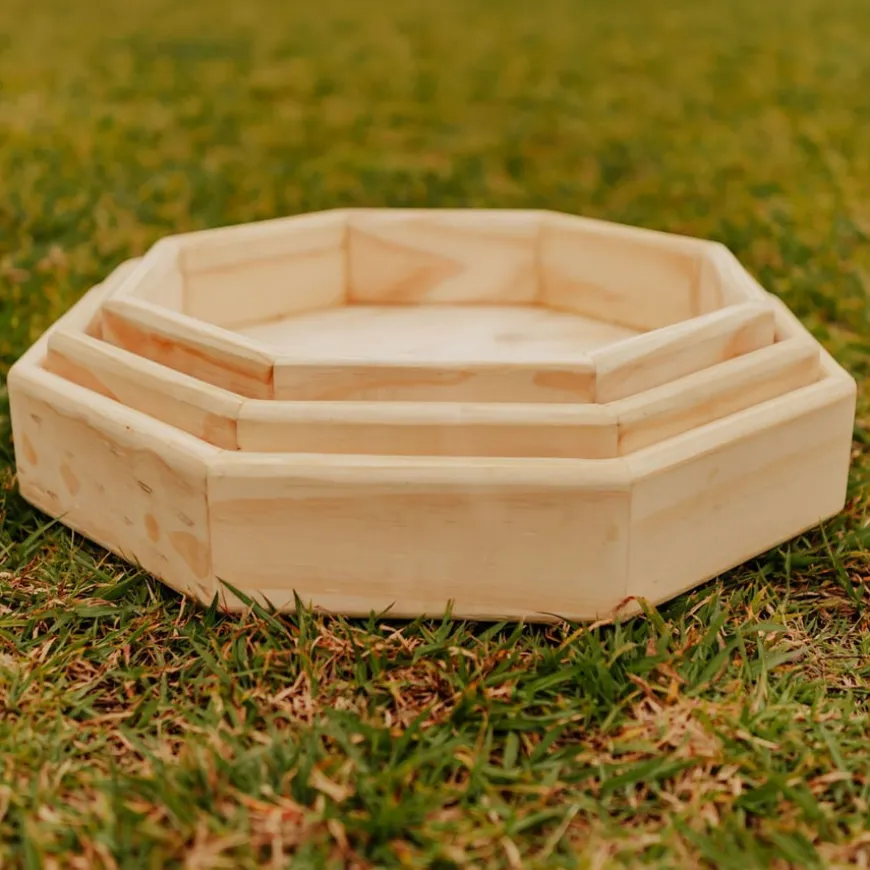 Explore Nook Play Timber Tuff Trays 3pk