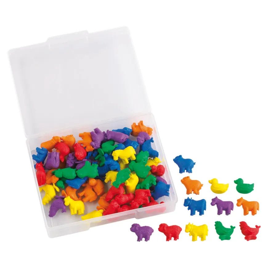 Farm Animal Counters 72pcs
