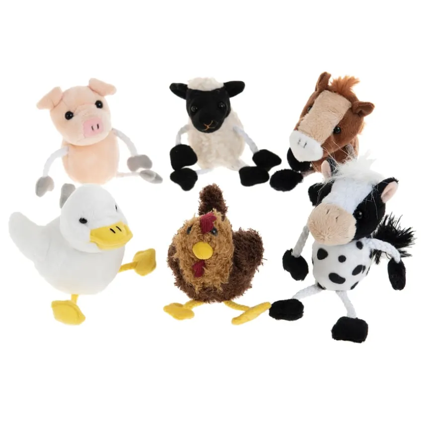 Finger Puppets Farm Animals 6pcs