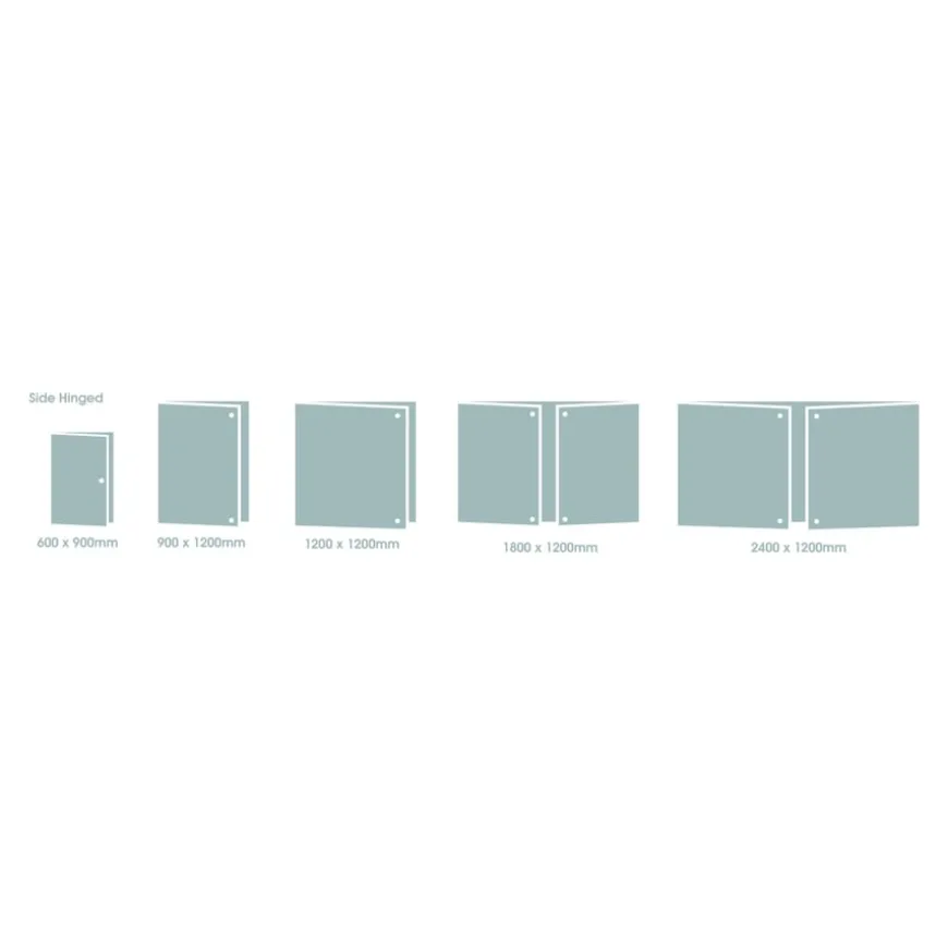 FlameShield Tamperproof Corridor Noticeboards Single Door