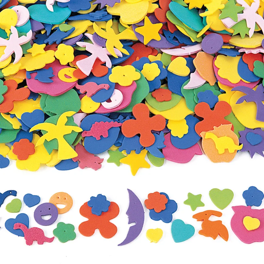 Foam Pieces Assorted 1000pk