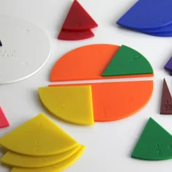 Fraction Set round in 10 colours (71 pcs) - RE-Plastic®