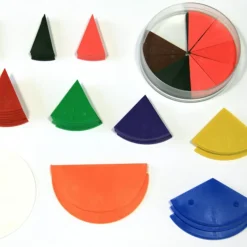 Fraction Set round in 10 colours (71 pcs) - RE-Plastic®