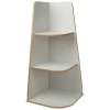 Free Standing Corner Shelf Unit Grey