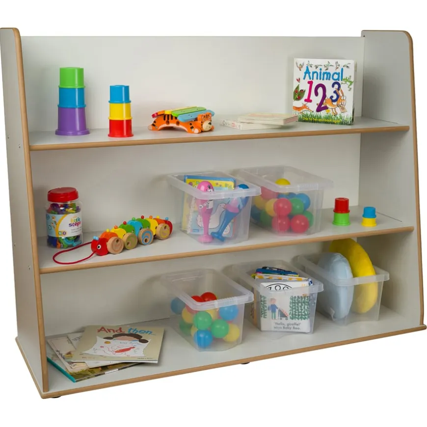 Free Standing Deep Shelf Unit Grey