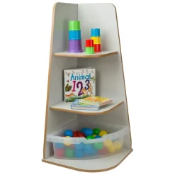 Free Standing Loose Parts and Shelving Set Grey