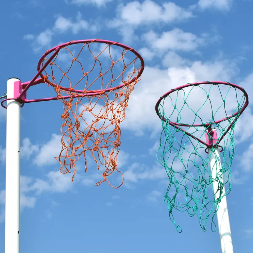 Freestanding Wheelaway Netball Posts 10mm Ring