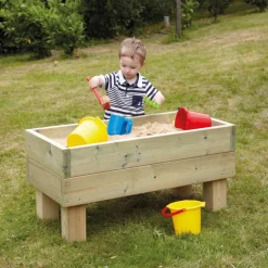 Free Standing Wooden Sandpit H56 x W57 x L120cm