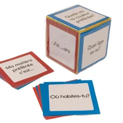 French Foam Dice Cards 48pk