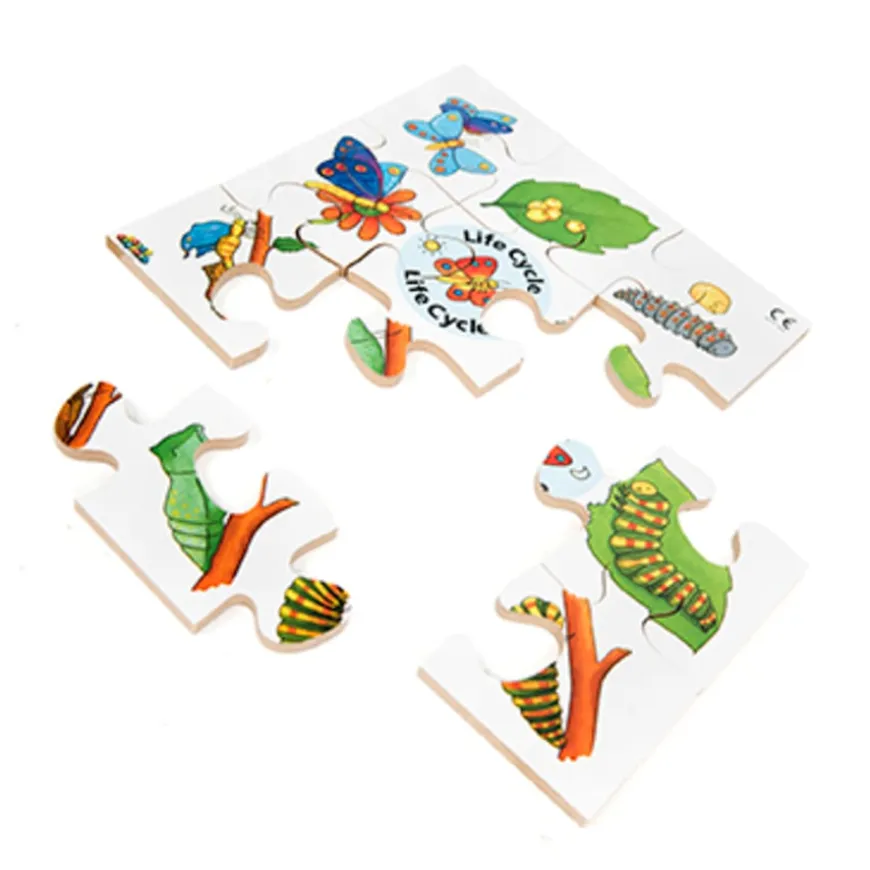 Frog, Duck, Butterfly and Tree Life Cycle Jigsaws
