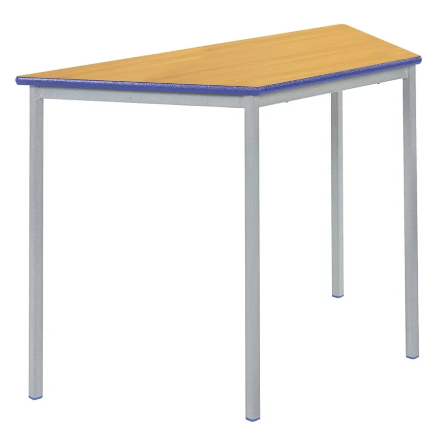 Fully Welded Tables Coloured Edge Trapezium