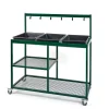 Garden Potting Station Metal Trolley
