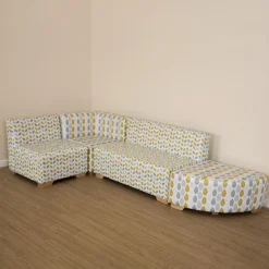 Geo Wipe Clean Modular Corner Sofa Set
