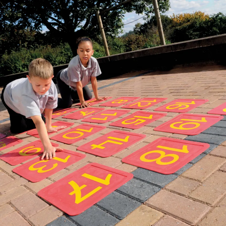 Giant Non Slip Floor Number Tiles 0-20