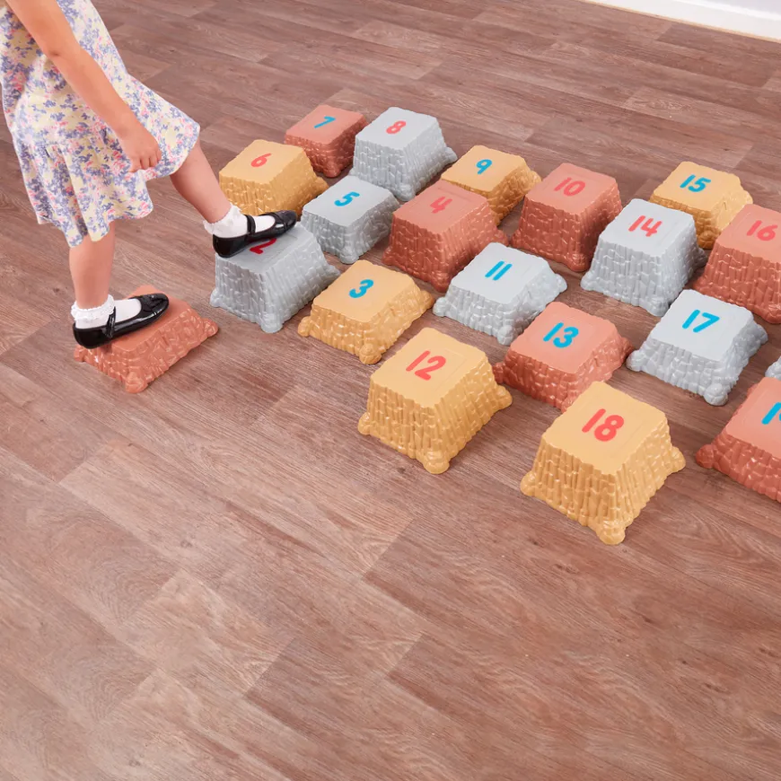 Giant Number Stepping Stones