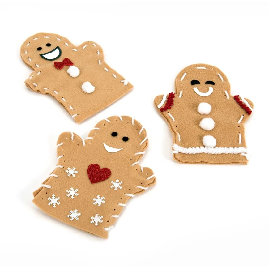 Gingerbread Men Puppets 30pk