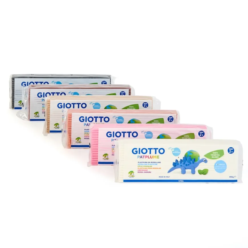 Giotto Patplume Modelling Dough Assorted Skin Tones 6 x 350g
