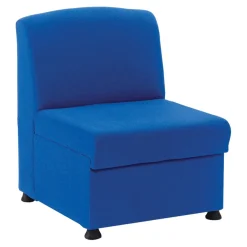 Glacier Modular Seating Upholstered Reception Chair Blue