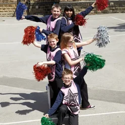 Glittery Dance Pom Poms