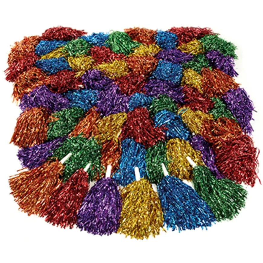 Glittery Dance Pom Poms