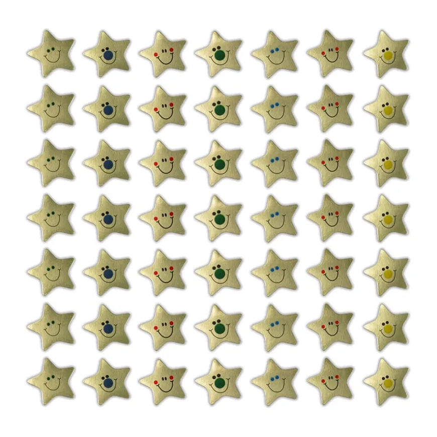 Gold Star Metallic Stickers 720pk
