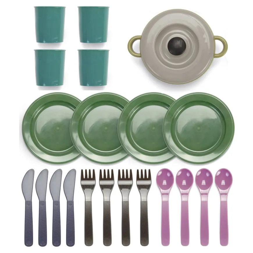 Green Bean Recycled Role Play Dinner Set 23pcs
