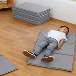 Grey Folding Sleep Mat 10pk