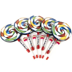 Hand Drums and Beaters Candy Design 5pk Diameter 15cm