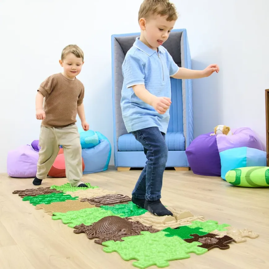 Happy Feet Forest Path Sensory Play Mats 15pk