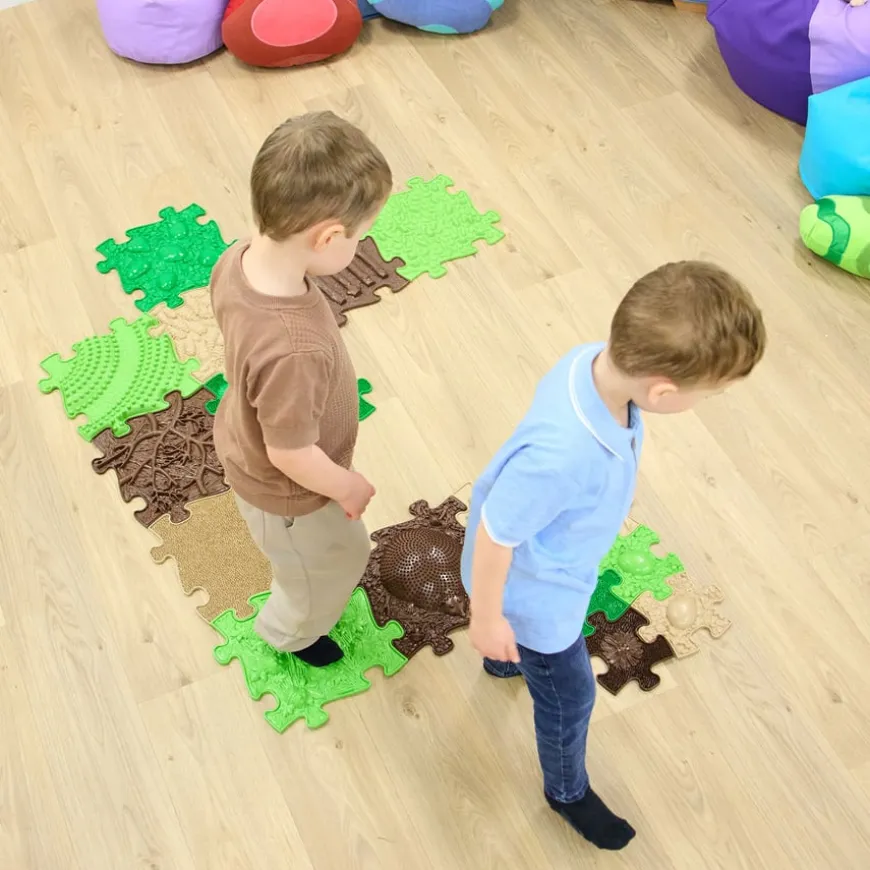 Happy Feet Forest Path Sensory Play Mats 15pk