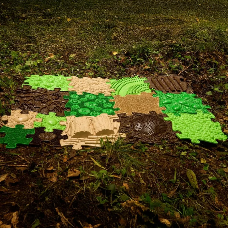 Happy Feet Forest Path Sensory Play Mats 15pk