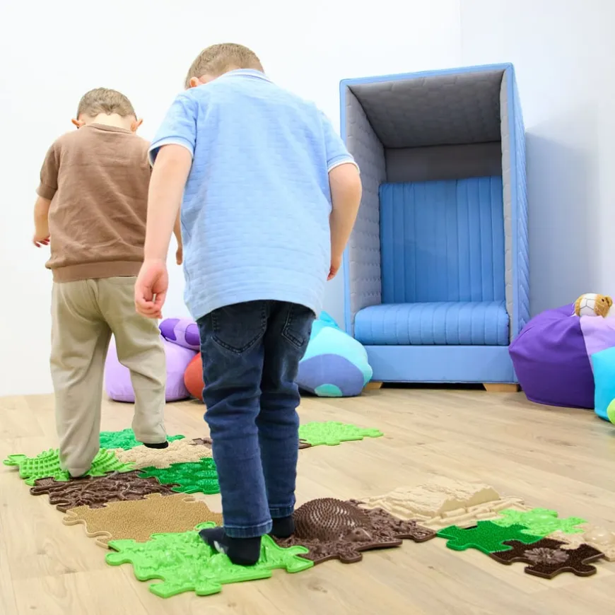 Happy Feet Forest Path Sensory Play Mats 15pk