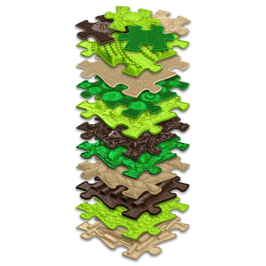 Happy Feet Forest Path Sensory Play Mats 15pk