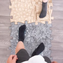 Happy Feet Natural Sensory Play Mats 8pk