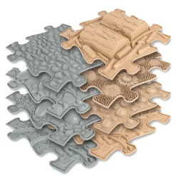 Happy Feet Natural Sensory Play Mats 8pk