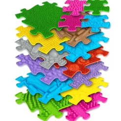 Happy Feet Textured Play Mats 16pk