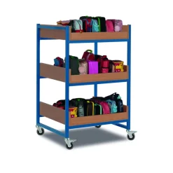 Heavy Duty 36 Lunchbox Trolley Beech Cyan