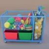 Heavy Duty Sports Storage Trolley