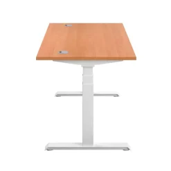 Height Adjustable Desk Beech