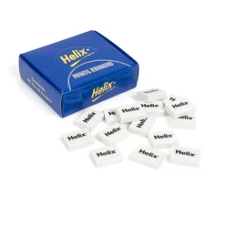 Helix White Erasers 60pk