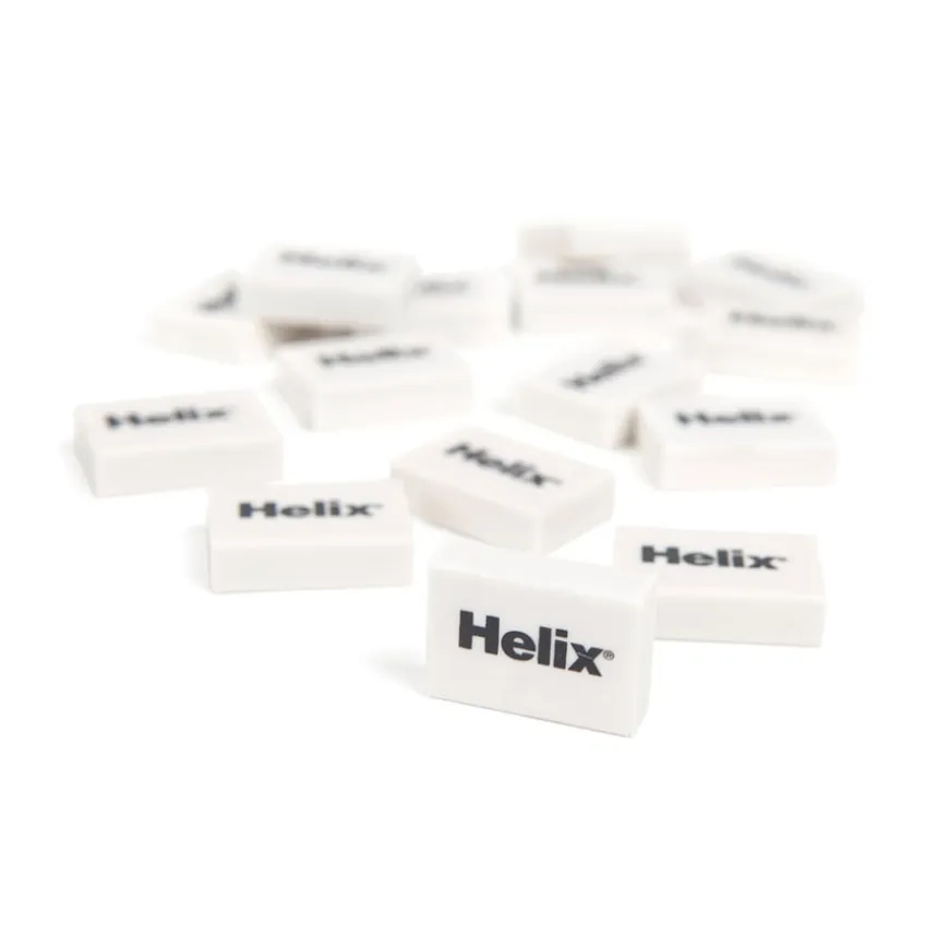Helix White Erasers 60pk