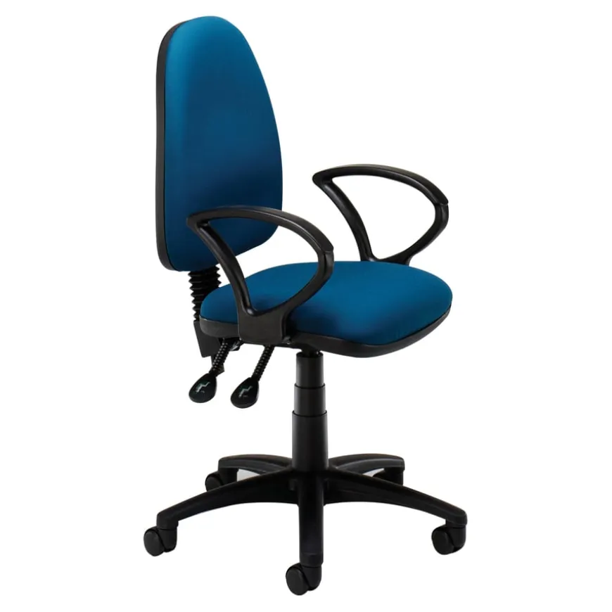 High Back Task Chair with Fixed Arms